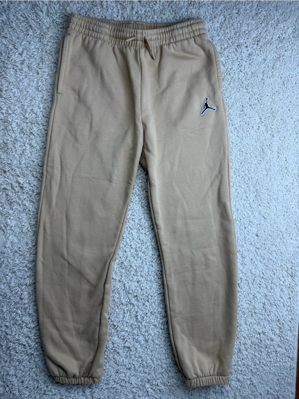 Jordan Girls XL Tan Fleece Jogger Pants